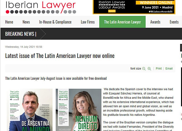 Latest issue of The Latin American Lawyer now online